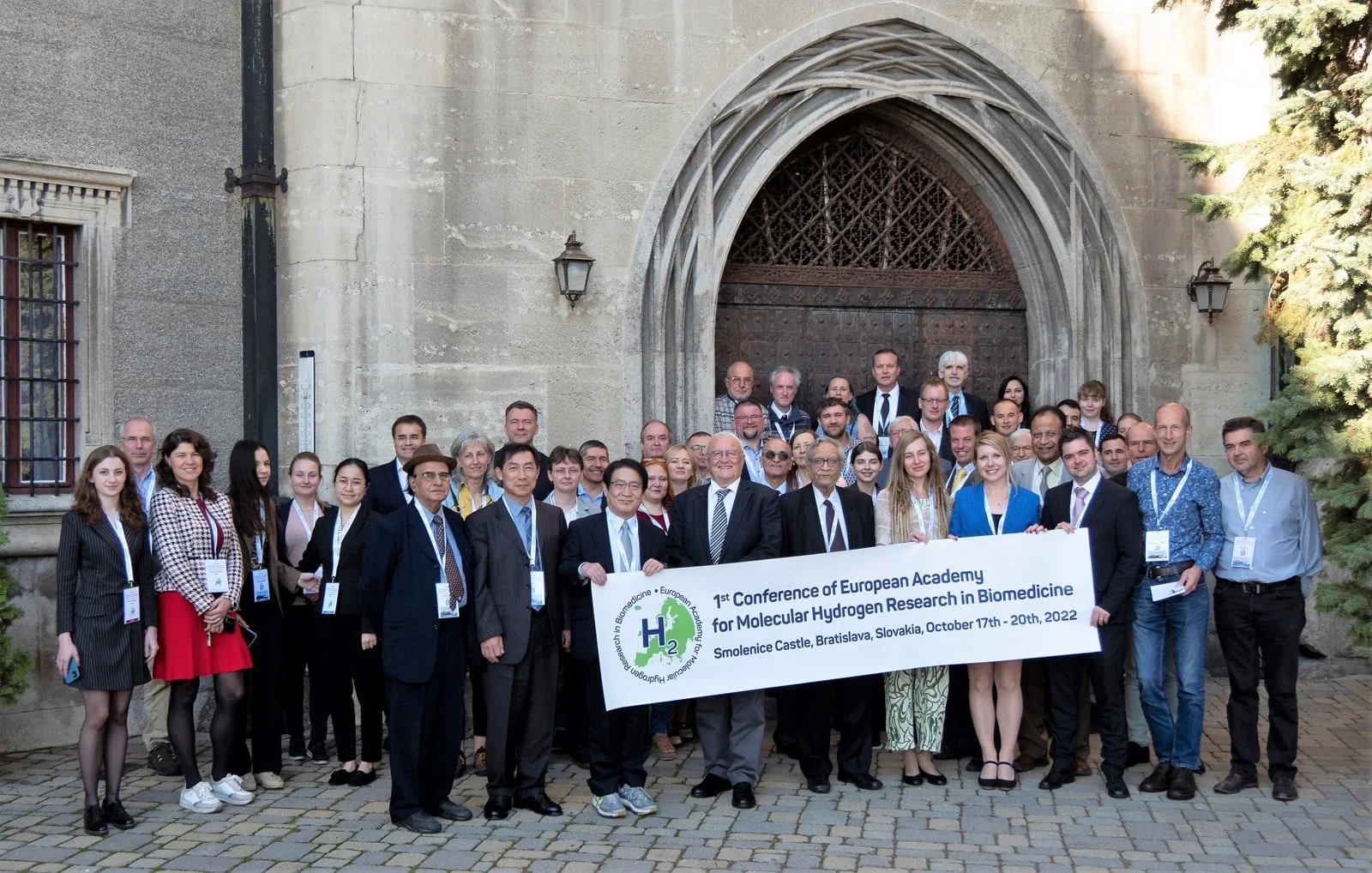 Participants of the first European Academy conference on molecular hydrogen at Smolenice Castle, October 2022
